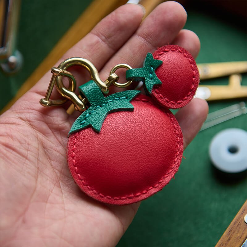 Lucky Red Leather Keychain DIY Kit – Babylon Leather - Babylon LeatherBabylon LeatherLZ86-Red
