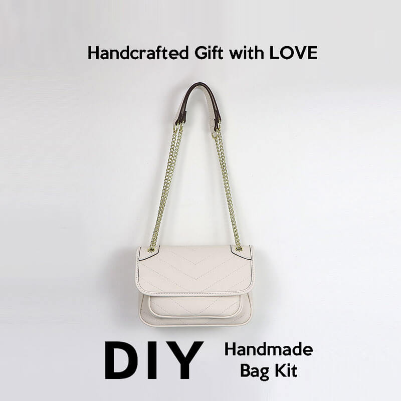 Marmont Chain Shoulder Bag DIY Kit – Babylon Leather - Babylon LeatherBabylon LeatherSY94 - White - Color - Matched