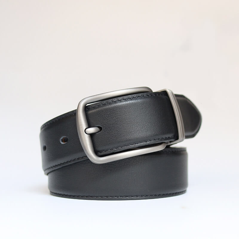 Men's Casual Buckle Belt Top Grain Leather DIY Kit – Babylon Leather - Babylon LeatherBabylon LeatherCY28-Black-Matte Buckle-41" 105 cm