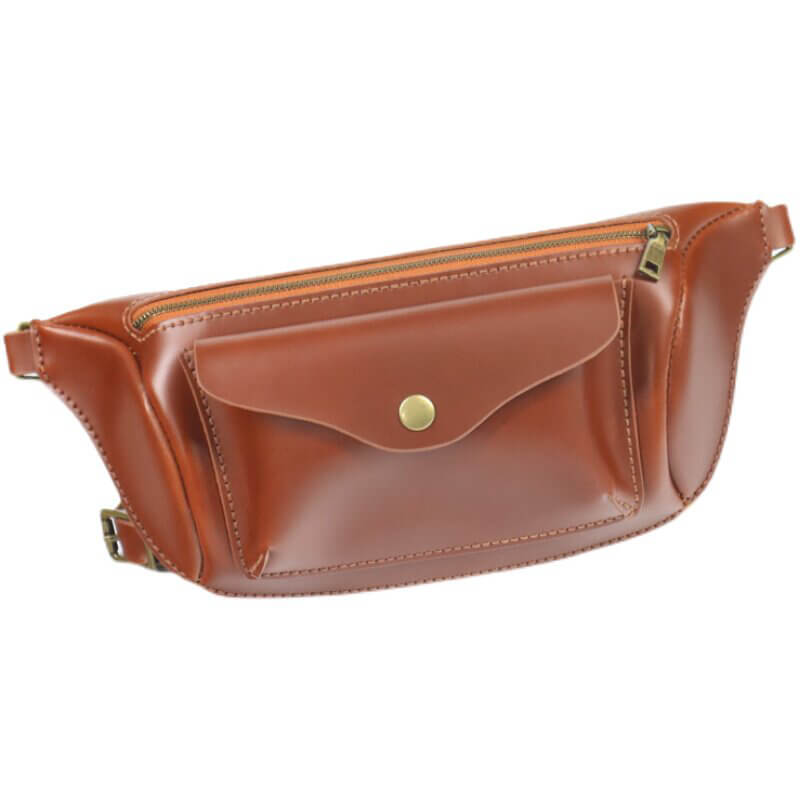 Men's Chest Sling Bag Top Grain Leather DIY Kit – Babylon Leather - Babylon LeatherBabylon LeatherCY07-Brown