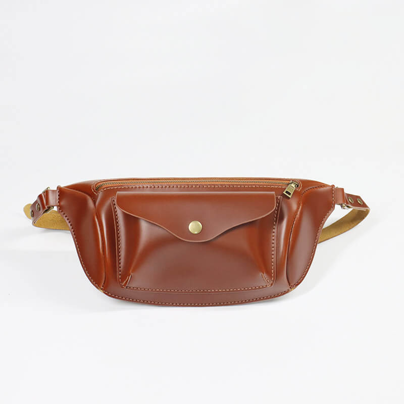 Men's Chest Sling Bag Top Grain Leather DIY Kit – Babylon Leather - Babylon LeatherBabylon LeatherCY07-Brown