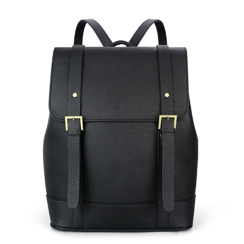 Men’s Leather Backpack DIY Kit – Babylon Leather - Babylon LeatherBabylon LeatherSY27 - Matching Color - Lychee Pattern Leather - Black