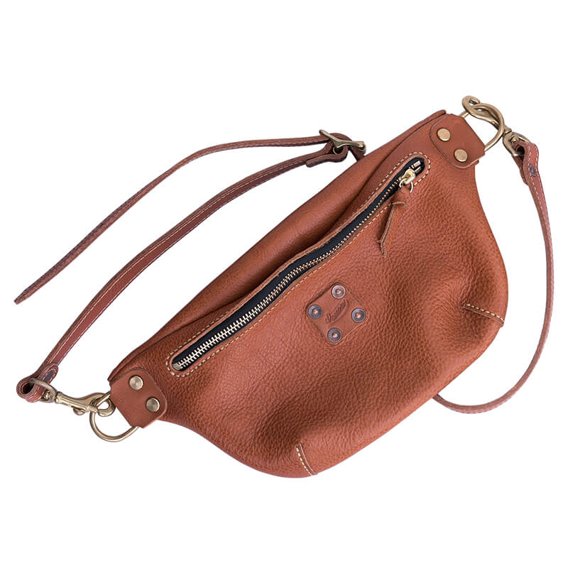 Mens Leather Chest Sling Bag DIY Kit – Babylon Leather - Babylon LeatherBabylon LeatherLZ43 - Brown