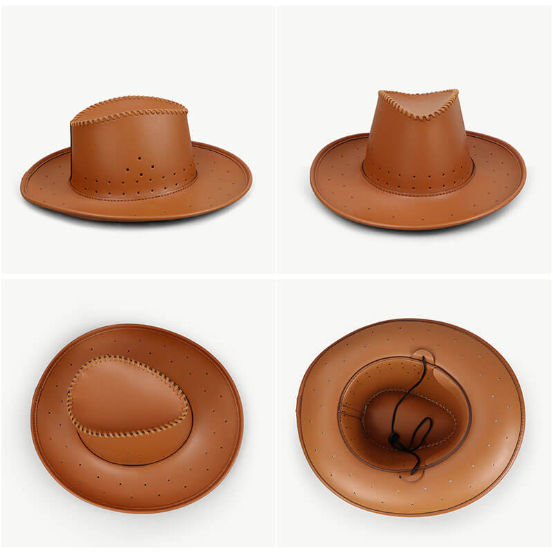 Men’s Leather Cowboy Hat DIY Craft Kit – Babylon Leather - Babylon LeatherBabylon LeatherSY59 - Caramel - Color - Matched