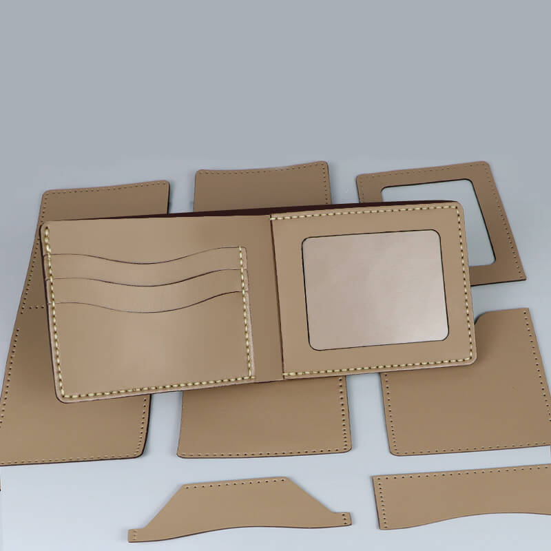 Men’s Leather Wallet DIY Kit – Babylon Leather - Babylon LeatherBabylon LeatherSY132-Khaki-Beige