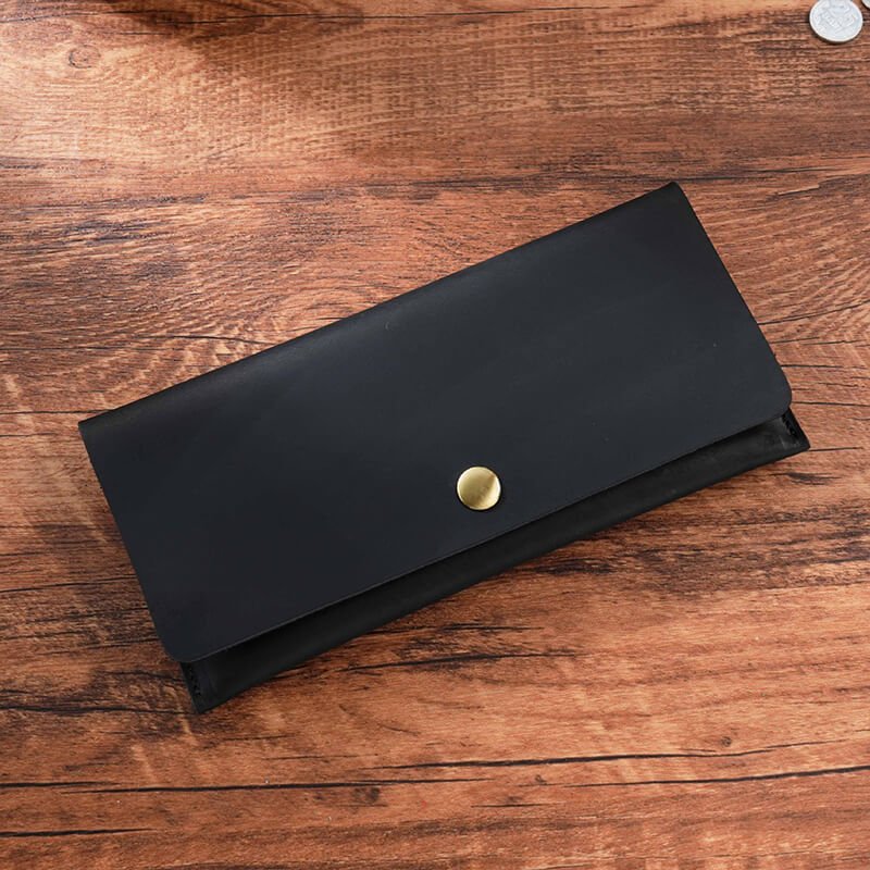 Men's Long Clutch Wallet – Babylon Leather - Babylon LeatherBabylon LeatherAN53-Black