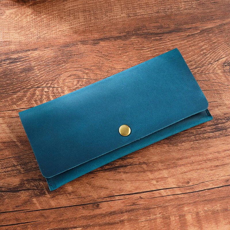Men's Long Clutch Wallet – Babylon Leather - Babylon LeatherBabylon LeatherAN53-Blue