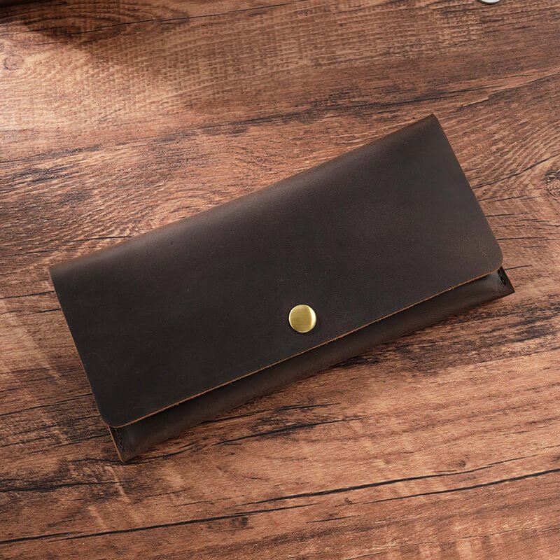 Men's Long Clutch Wallet – Babylon Leather - Babylon LeatherBabylon LeatherAN53-Coffee