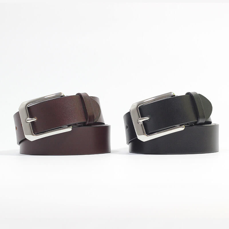 Men's Steel Buckle Belt Top Grain Leather DIY Kit – Babylon Leather - Babylon LeatherBabylon LeatherCY27-Brown-41" 105 cm