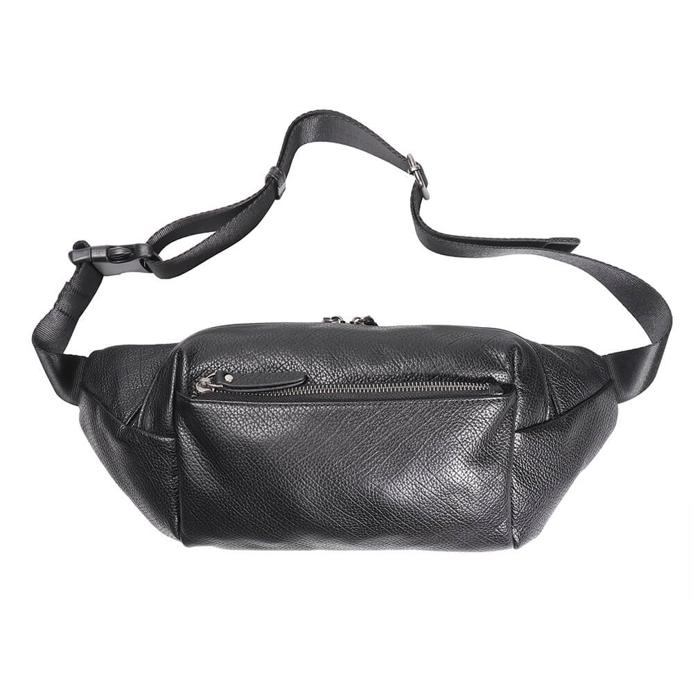 Men’s Top Grain Leather Crossbody Sling Bag – Babylon Leather - Babylon LeatherBabylon LeatherLJ094 - Black