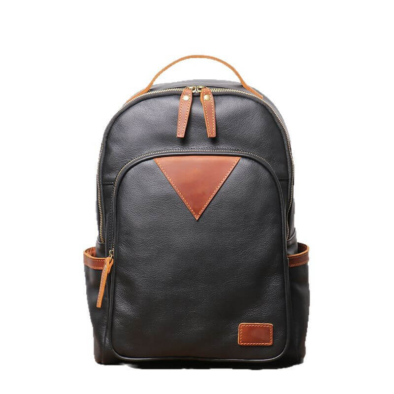 Men’s Top Grain Leather Laptop Backpack – Babylon Leather - Babylon LeatherBabylon LeatherLJ042 - Black
