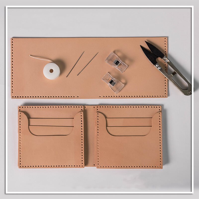 Mens wallet Full Grain Leather DIY Kit – Babylon Leather - Babylon LeatherBabylon LeatherLZ07 - Original - Italian Veg Tan Leather
