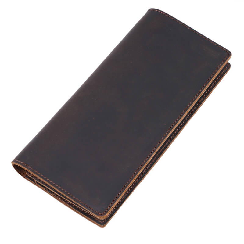 Men's Zip Long Wallet – Babylon Leather - Babylon LeatherBabylon LeatherAN54-Coffee