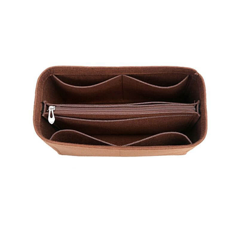 Mesh Bag Insert Organizer for Herbag 31/39-Style Bags - Babylon LeatherBabylon LeatherQZ11-Coffee-31-inch-Center Zipper