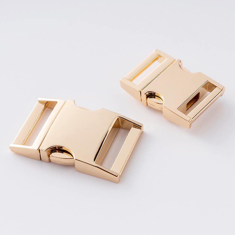Metal Side Release Buckle - Babylon Leather - Babylon LeatherBabylon LeatherJY18-Gold-20.5*26.3*39.6mm