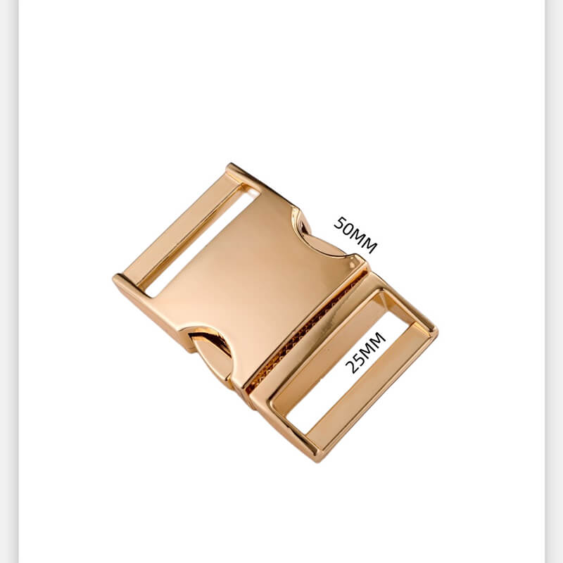 Metal Side Release Buckle - Babylon Leather - Babylon LeatherBabylon LeatherJY18-Gold-25.3*30*50.2mm