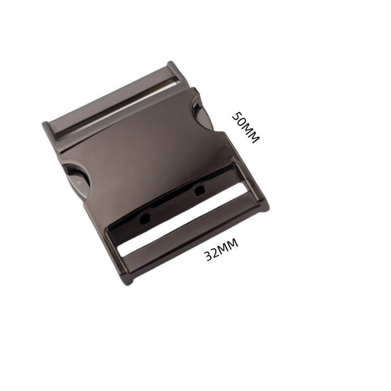 Metal Side Release Buckle - Babylon Leather - Babylon LeatherBabylon LeatherJY18-Gunmetal-31.6*36.6*50mm
