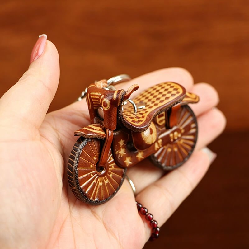 Mini Car Leather Bag Charm – Babylon Leather - Babylon LeatherBabylon LeatherLLZ67-Brown-1
