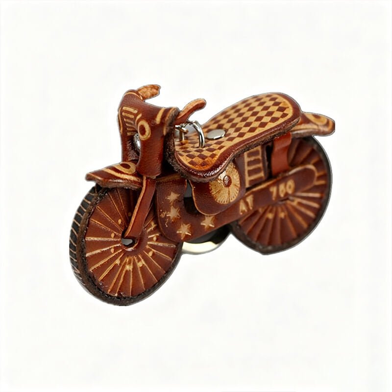Mini Car Leather Bag Charm – Babylon Leather - Babylon LeatherBabylon LeatherLLZ67-Brown-1