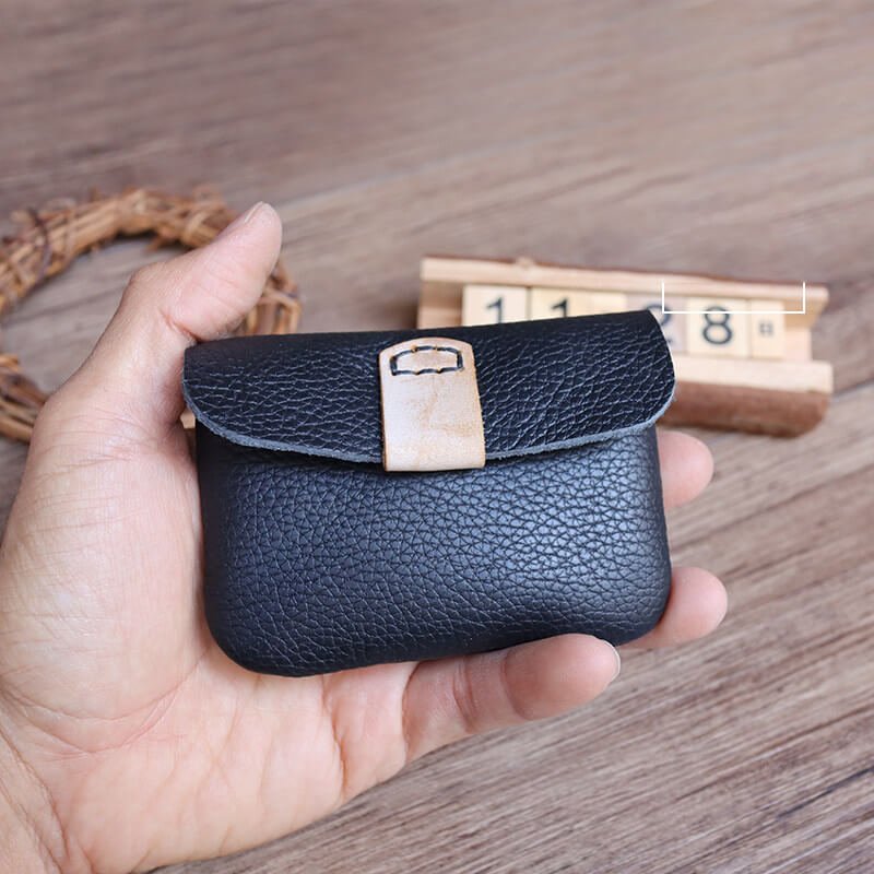 Mini Coin Card Organizer Top Grain Leather DIY Kit – Babylon Leather - Babylon LeatherBabylon LeatherCY24-Grey