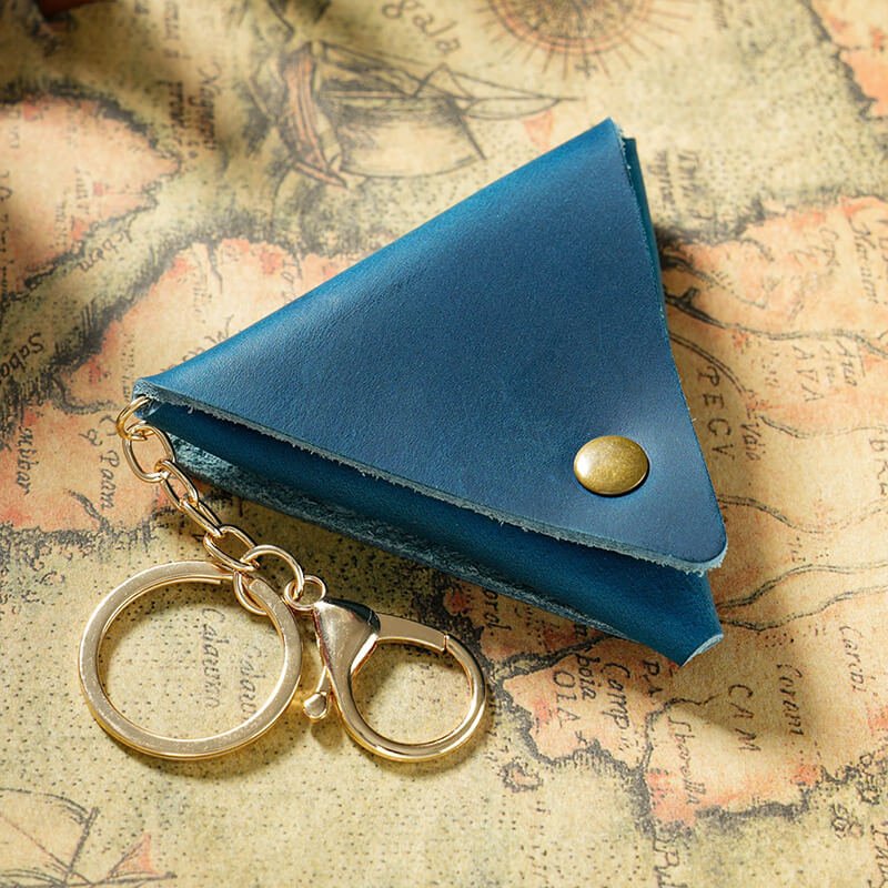 Mini Coin Key Purse Crazy Horse & Veg Tanned Leather – Babylon Leather - Babylon LeatherBabylon LeatherAN73-Blue-Crazy HorseLeather