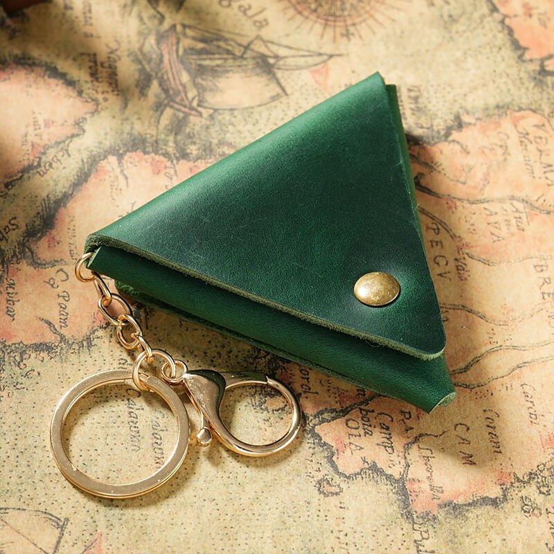 Mini Coin Key Purse Crazy Horse & Veg Tanned Leather – Babylon Leather - Babylon LeatherBabylon LeatherAN73-Dark Green-Crazy HorseLeather