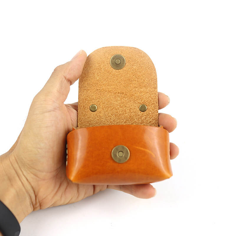 Mini Coin Purse Veg Tanned Leather DIY Kit – Babylon Leather - Babylon LeatherBabylon LeatherCY22-Yellow