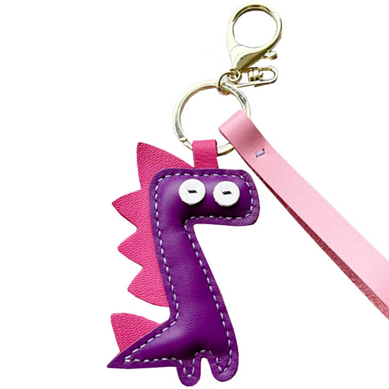 Mini Dinosaur - Shaped Keychain DIY Kit – Babylon Leather - Babylon LeatherBabylon LeatherSG23-Purple