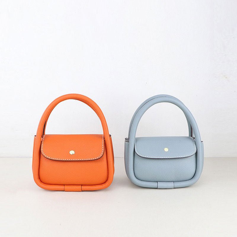 Mini Hobo Bag DIY Kit – Babylon Leather - Babylon LeatherBabylon LeatherSY11 - Matching Color - Lychee Pattern Leather - Haze Blue