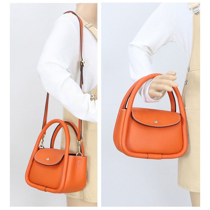 Mini Hobo Bag DIY Kit – Babylon Leather - Babylon LeatherBabylon LeatherSY11 - Matching Color - Lychee Pattern Leather - Haze Blue