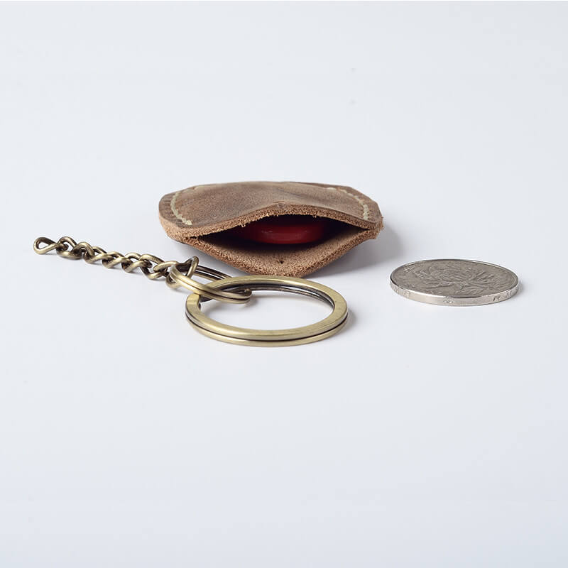 Mini Key & Card Case Crazy Horse Leather DIY Kit – Babylon Leather - Babylon LeatherBabylon LeatherCY14-Brown