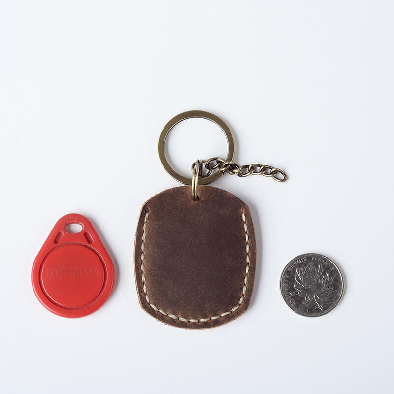 Mini Key & Card Case Crazy Horse Leather DIY Kit – Babylon Leather - Babylon LeatherBabylon LeatherCY14-Brown
