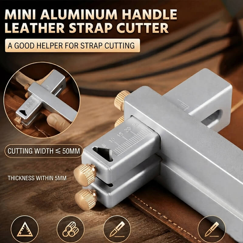 Mini Leather Strap Cutter Aluminum Belt Cutting Tool - Babylon LeatherBabylon LeatherXH89-Leather Strap Cutter