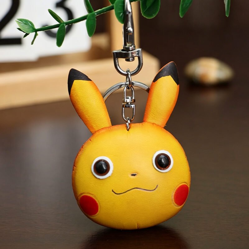 Mini Pikachu Style Bear Leather Bag Charm – Babylon Leather - Babylon LeatherBabylon LeatherLLZ66-Yellow
