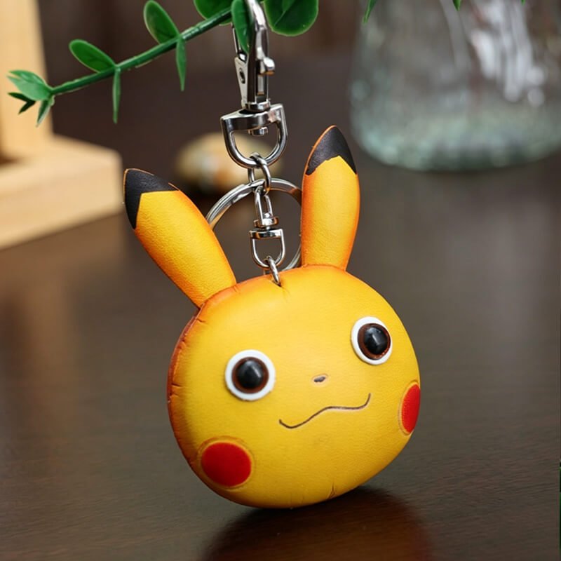 Mini Pikachu Style Bear Leather Bag Charm – Babylon Leather - Babylon LeatherBabylon LeatherLLZ66-Yellow