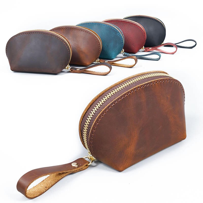 Mini Snap Coin Purse – Babylon Leather - Babylon LeatherBabylon LeatherAN68-Brown