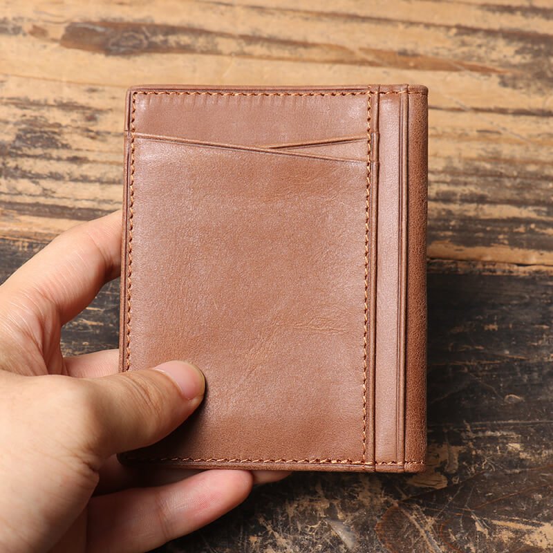 Minimalist Slim Top - Grain Leather Multi - Card Pocket Card Sleeve – Babylon Leather - Babylon LeatherBabylon LeatherLJ128-Black