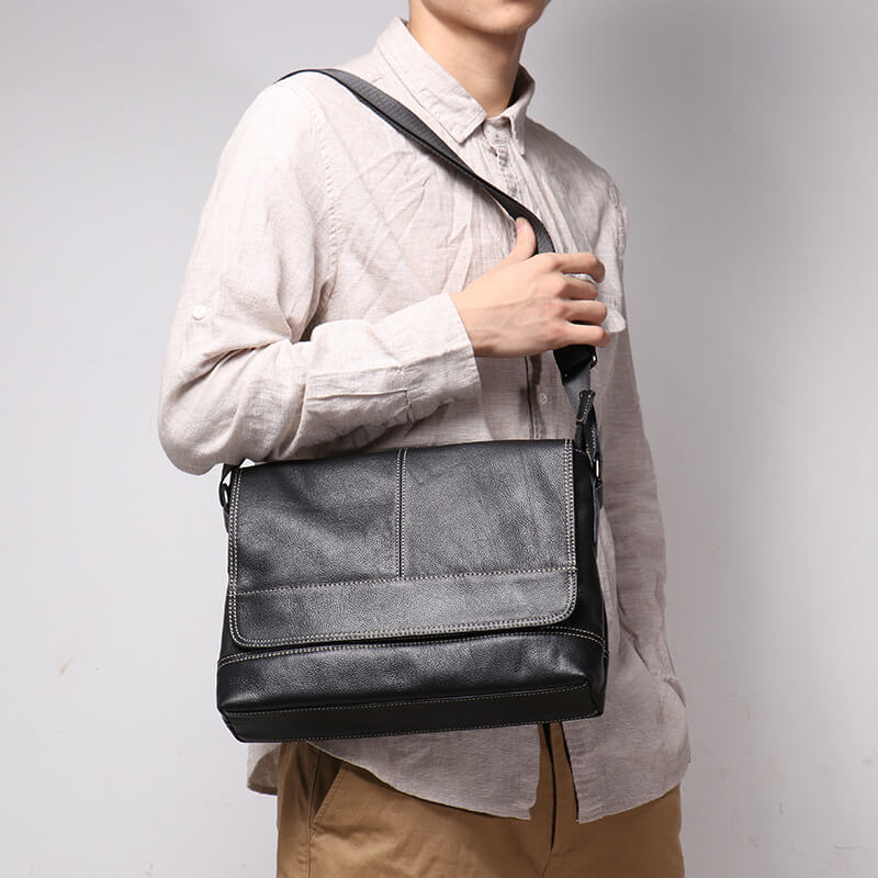 Minimalist Top Grain Leather Shoulder Bag – Babylon Leather - Babylon LeatherBabylon LeatherLJ005