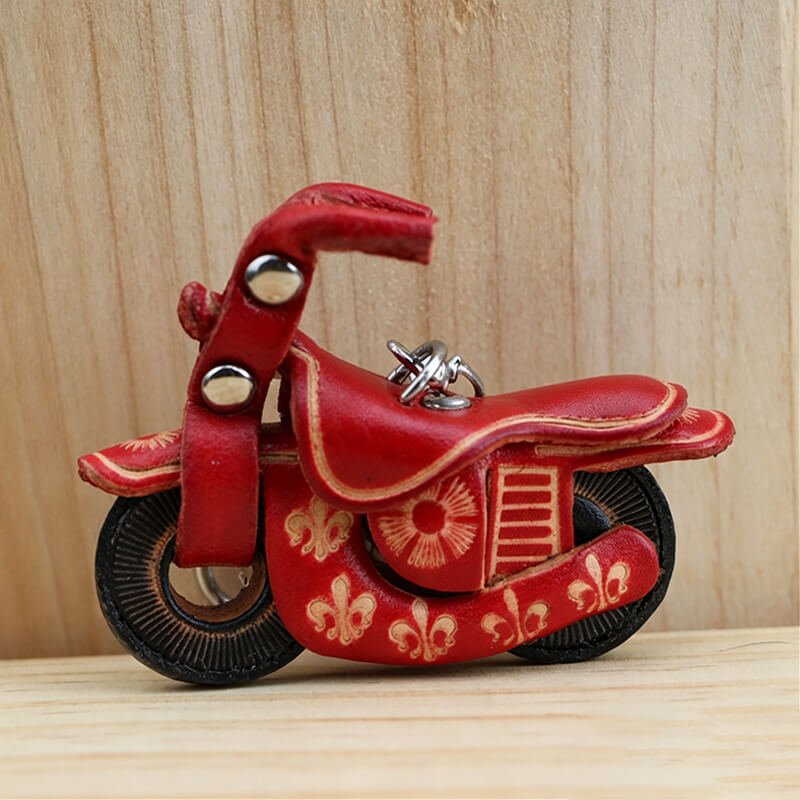 Motorcycle Leather Bag Charm – Babylon Leather - Babylon LeatherBabylon LeatherLLZ02-1-Brown