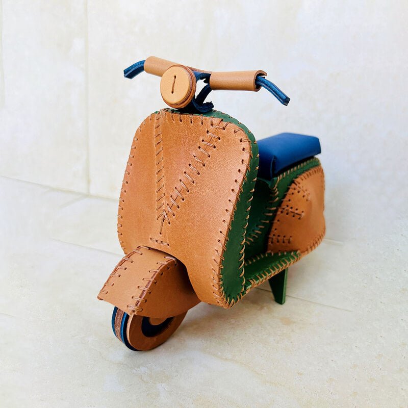 Motorcycle - Shaped Design Ornament DIY Kit – Babylon Leather - Babylon LeatherBabylon LeatherSG25-Brown