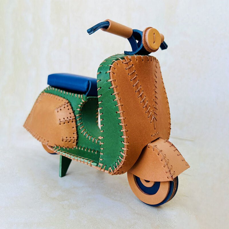 Motorcycle - Shaped Design Ornament DIY Kit – Babylon Leather - Babylon LeatherBabylon LeatherSG25-Brown
