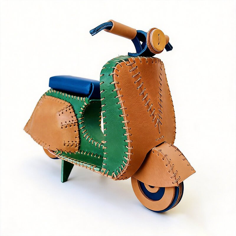 Motorcycle - Shaped Design Ornament DIY Kit – Babylon Leather - Babylon LeatherBabylon LeatherSG25-Brown