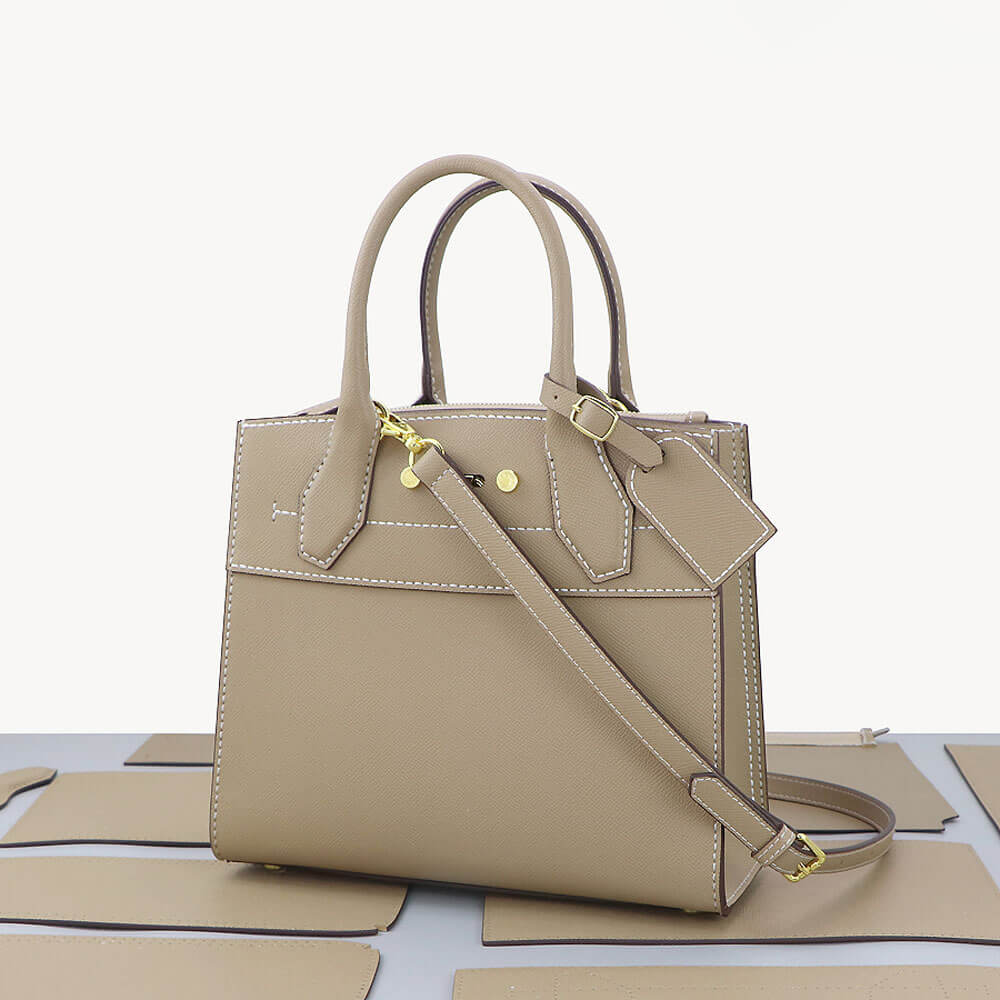 Multi - Compartment Leather Bag DIY Kit – Babylon Leather - Babylon LeatherBabylon LeatherSY35 - Matching Color - Epsom Leather - Khaki