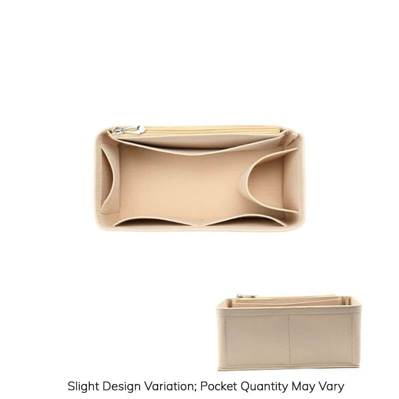 Non-Woven Bag Insert Organizer for Birkin-Style Bags - Babylon LeatherBabylon LeatherQZ03-Beige-Small-Side Zipper
