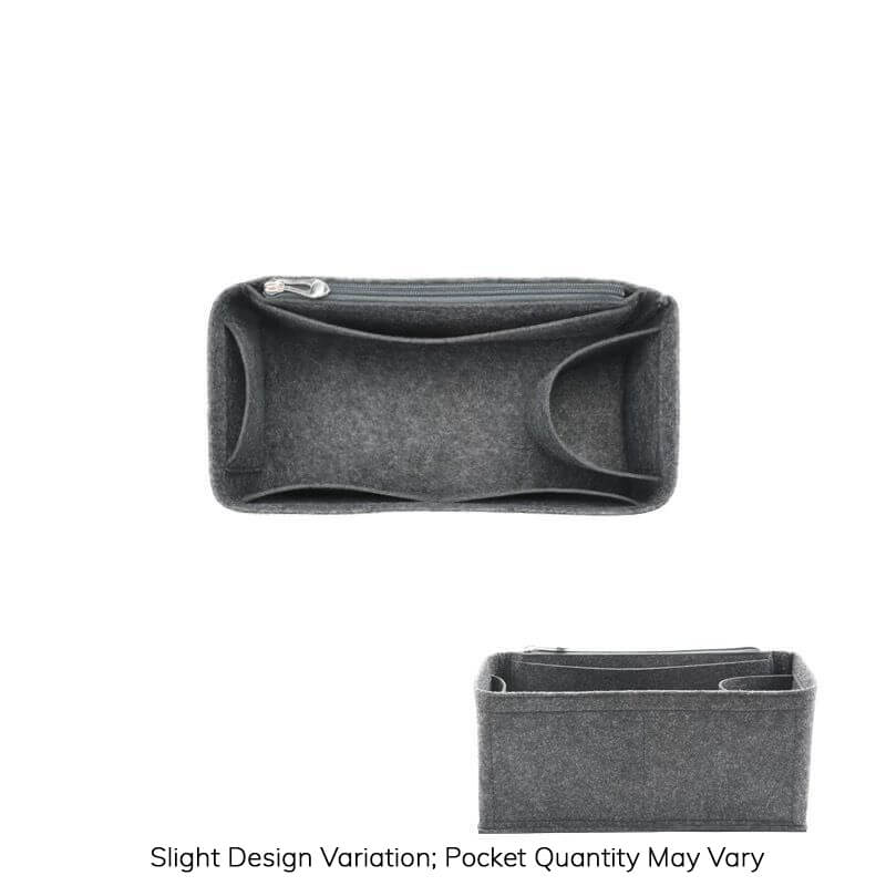 Non-Woven Bag Insert Organizer for Birkin-Style Bags - Babylon LeatherBabylon LeatherQZ03-Dark Gray-Small-Side Zipper