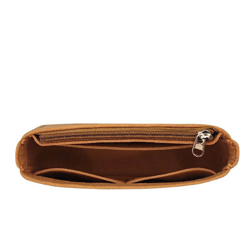Non-Woven Bag Insert Organizer for LV Marella-Style Bags - Babylon LeatherBabylon LeatherQZ14-Caramel-Zipper