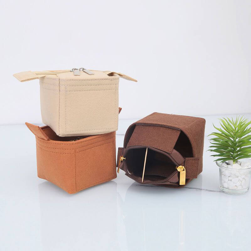Non-Woven Bag Insert Organizer for LV Noe-Style Mini Bucket Bags - Babylon LeatherBabylon LeatherQZ12-Khaki