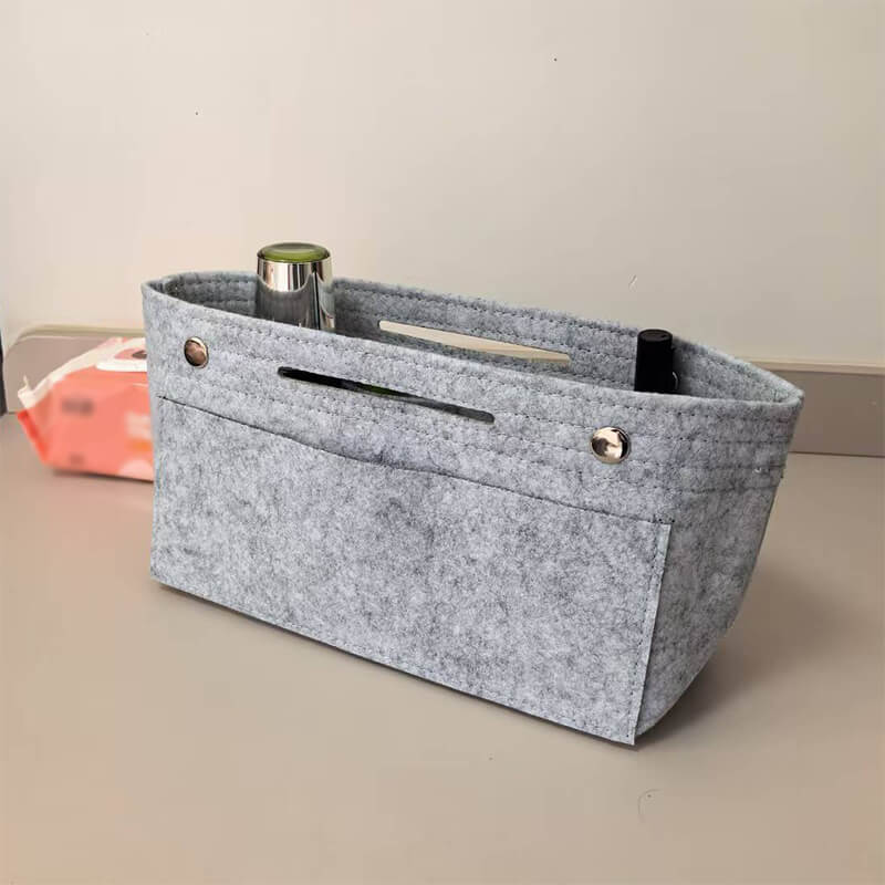 Non - Woven Purse Organizer Insert for Tote Bags – Babylon Leather - Babylon LeatherBabylon LeatherPP06-Light Grey-M