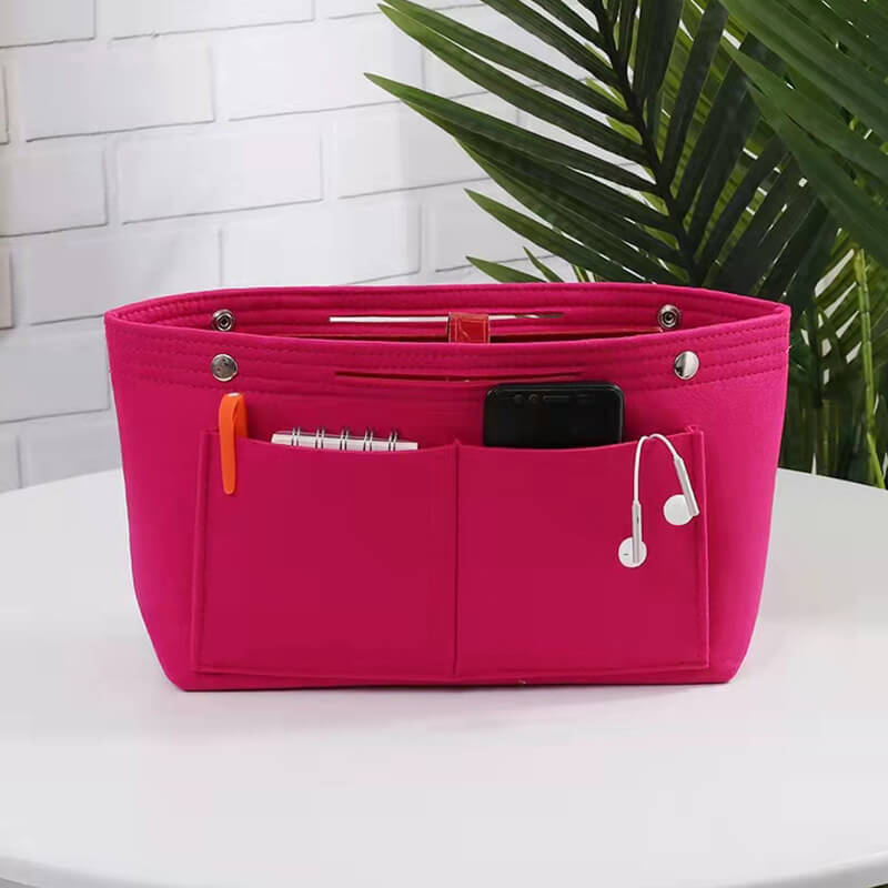 Non - Woven Purse Organizer Insert for Tote Bags – Babylon Leather - Babylon LeatherBabylon LeatherPP06-Red-L