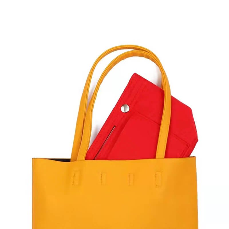 Non - Woven Purse Organizer Insert for Tote Bags – Babylon Leather - Babylon LeatherBabylon LeatherPP06-Red-L